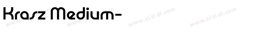 Krasz Medium字体转换